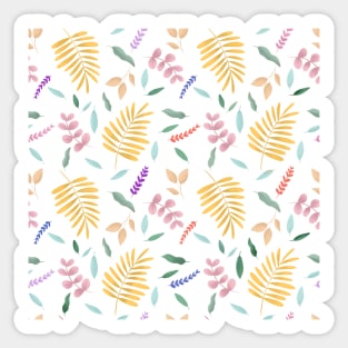 Tropical Leaves Pattern 1 Sticker